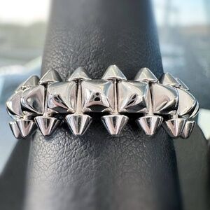 CLASH DE CARTIER ring Medium model 18K Rhodiumized White Gold Sz 61 box & access